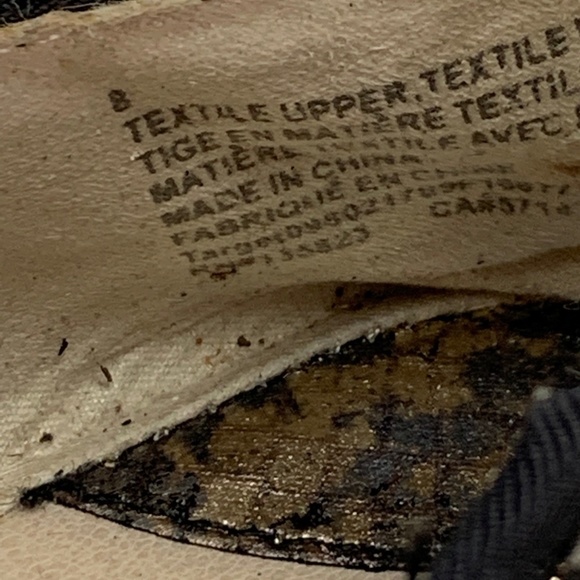 SAM & LIBBY EDELMAN Gold Black Loafers Flats sz 8 - Picture 14 of 16